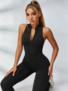 Zipper Cutout Scrunch Bum Jumpsuit