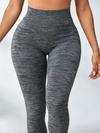 ZASUWA Female Deep V Back Scrunch Bum Seamless Leggings