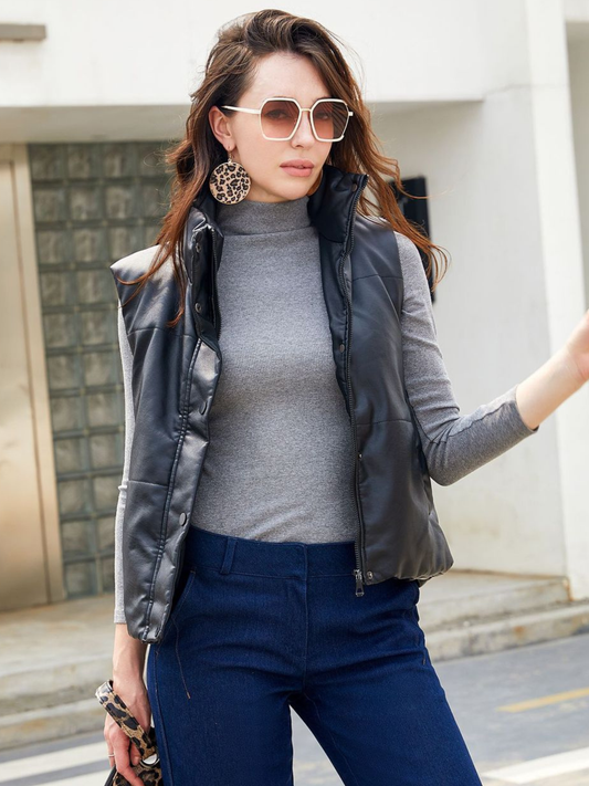 Pocket Zipper Down Vest