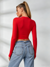 Quick-dry Round Collar Long Sleeves