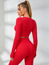 Gather-breasts Thumbhole Long Sleeves