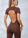 ZASUWA Female Heart Backless Jumpsuit