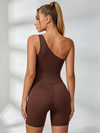 Solid Color Cutout Romper