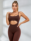 Hollow Out Zipper Jumpsuit