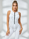 Stripes Tummy Control Push Up Short Romper