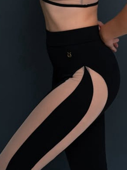 ❤ZASUWA Damen-Trainingsanzug, super sexy, einzigartig, aus transparentem Netzstoff, geteilt