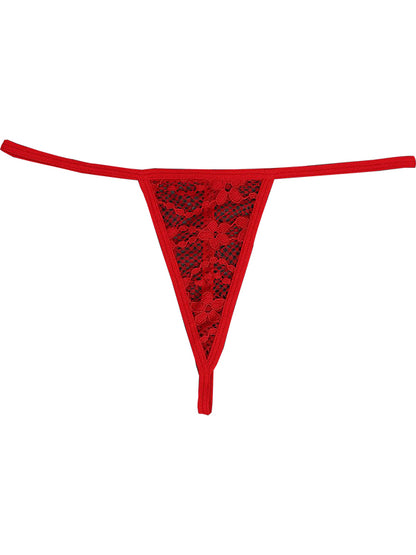 Lace Print T-back Panties