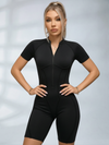 Sexy Backless Zipper Scrunch Bum Romper