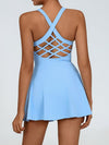 ZASUWA Female Cross Back Quick Dry Tennis Dress