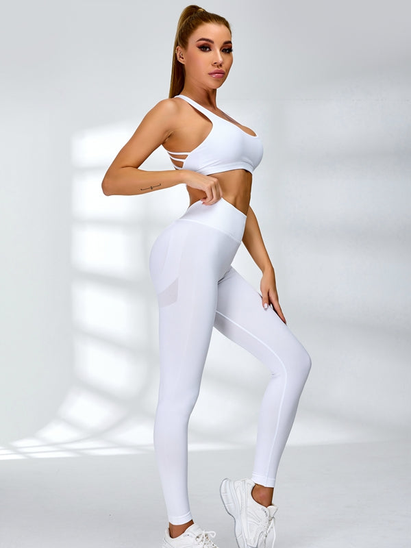 Sexy Deep V Back Scrunch Bum Leggings