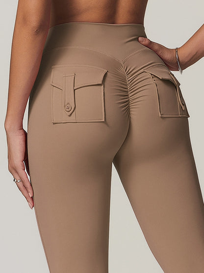 Cargo-Leggings mit Tasche und Scrunch-Po