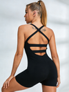 ZASUWA Female Unique Cross Back High Elastic Romper