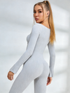 ZASUWA Female Trendy Ribbed Split Scrunch Bum Jumpsuit