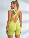 ZASUWA Female Cross Back Elastic Tight Romper