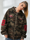ZASUWA Feamle Pocket Camouflage Hoodie