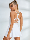 ZASUWA Female Cross Back Quick Dry Tennis Dress