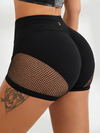 شورت رياضي قصير مثير من ZASUWA للنساء مصنوع من قماش سباندكس وشبكي للخصر