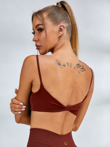 ZASUWA Female Twist Back Sports Bras