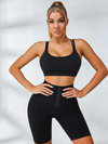 Cross Back Corset Short Tracksuit