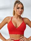 ZASUWA Female Deep V Collar Backless Sports Bras