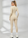 Sexy Zipper Fleece Jumpsuit