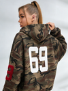 ZASUWA Feamle Pocket Camouflage Hoodie