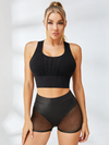 ❤ZASUWA Female Sexy Faux Leather Fishnet Micro Hot Short Traksuit