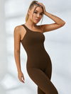 ZASUWA Female Tailoring Elastic Tight Seamless Quick-dry Jumpsuit