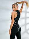 🖤ZASUWA Female Sexy Contrast Color Stripes Corset Jumpsuit