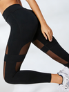 🖤ZASUWA Female Cutout Mesh High-rise Leggings