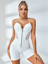🖤ZASUWA Female Sexy Mesh Deep V Back Short Romper