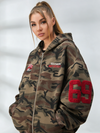 ZASUWA Feamle Pocket Camouflage Hoodie
