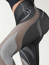ZASUWA Female Sexy Fishnet Contrast Color Print Leggings