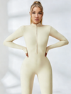 ZASUWA Female Zipper Hip-lift Jumpsuit