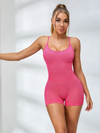 ZASUWA Female Cross Back Scrunch Bum Seamless Short Romper