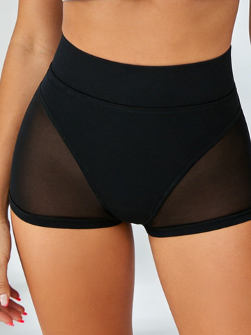 ZASUWA Female Sexy Sheer Mesh Quick-dry Shorts