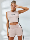 🖤ZASUWA Female Hollow Out Push Up Short Tracksuit