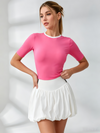 Stripe Fluffy Tennis Skirts Suit