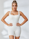 ZASUWA Female Ribbed Cross Back Romper
