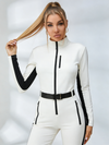 ZASUWA Female Waterproof Warm Zipper Ski Jumpsuit