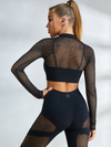🖤ZASUWA Female Unique Fishnet Tracksuit
