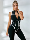 🖤ZASUWA Female Sexy Contrast Color Stripes Corset Jumpsuit