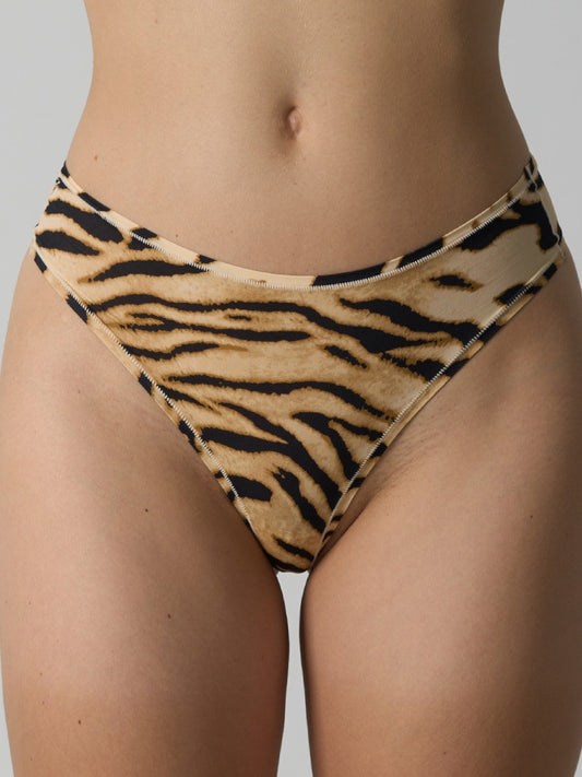 ZASUWA Female Tiger Stripes Print Panties