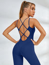 Sexy Cross Back Flare Jumpsuit