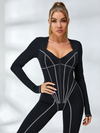 🖤ZASUWA Female Tummy Control Zipper Hip-lift Jumpsuit