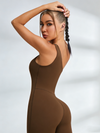 ZASUWA Female Tailoring Elastic Tight Seamless Quick-dry Jumpsuit
