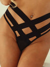ZASUWA Femal Sexy Solid Color Cross Panties