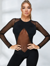 🖤ZASUWA Female Sexy Mesh Jumpsuit