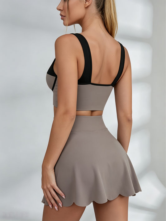Wave-edge 2 In 1 Tennis Skirts Suits