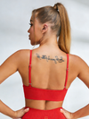 ZASUWA Female Deep V Collar Backless Sports Bras